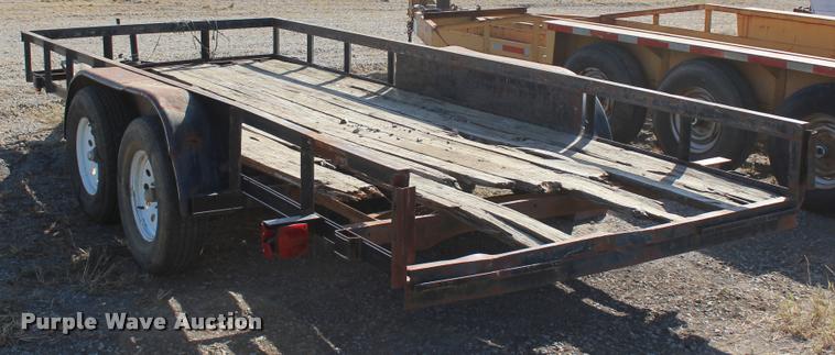 image for item L4788 Shop built equipment trailer