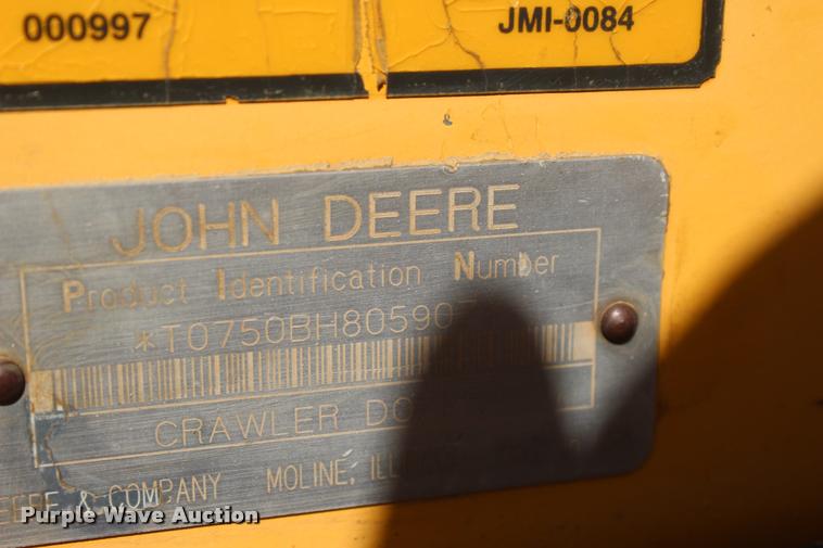 image for item L4789 1995 John Deere 750B LT dozer