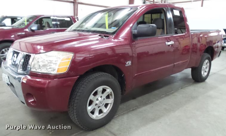 image for item K8178 2004 Nissan Titan SE King Cab pickup truck<br />Non-repairable title, parts only