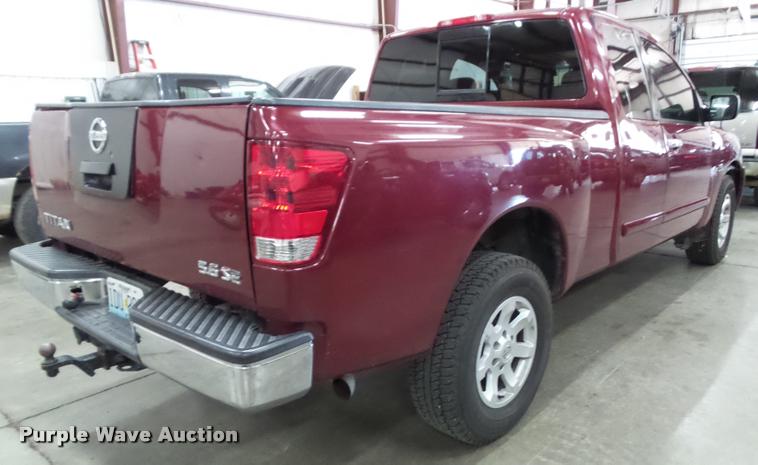 image for item K8178 2004 Nissan Titan SE King Cab pickup truck<br />Non-repairable title, parts only