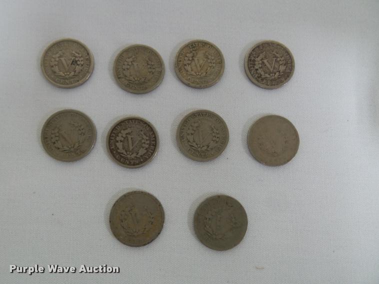 image for item BV9341 (10) Liberty head nickels