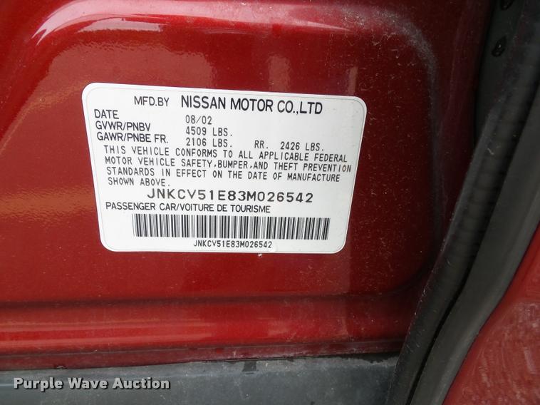 image for item J4787 2003 Infiniti G35