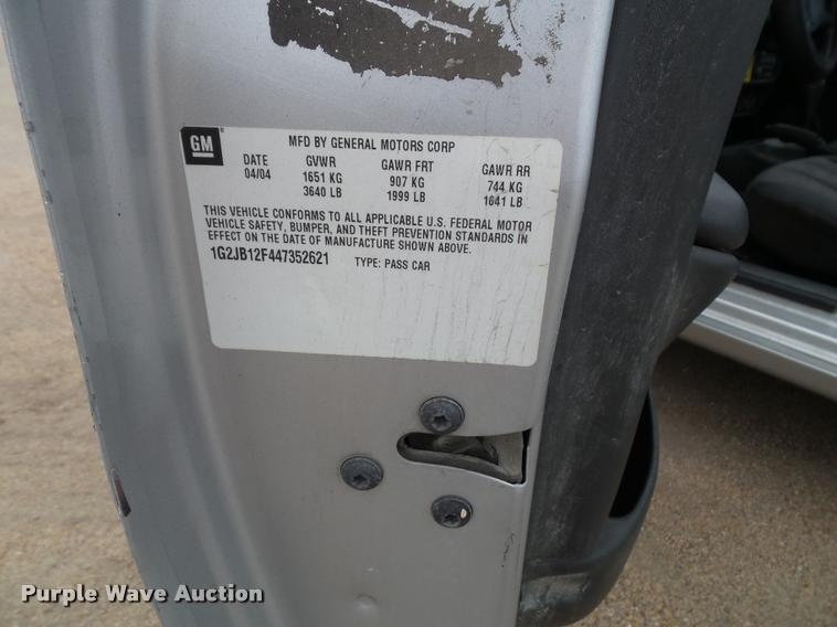 image for item K8207 2004 Pontiac Sunfire