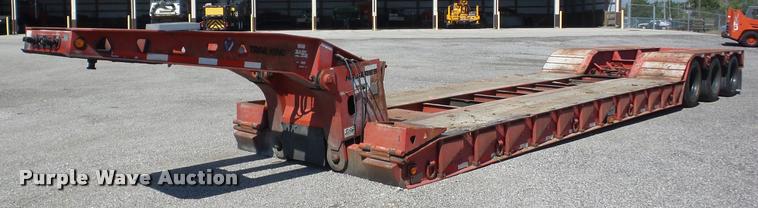 image for item AG9366 2000 Trail King TX100HDG-463 lowboy equipment trailer