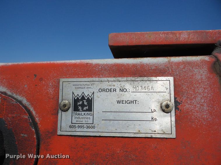 image for item AG9366 2000 Trail King TX100HDG-463 lowboy equipment trailer