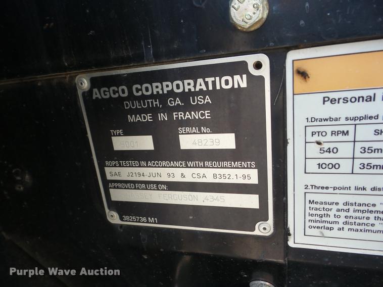 image for item AG9373 2003 Massey Ferguson 4345 tractor