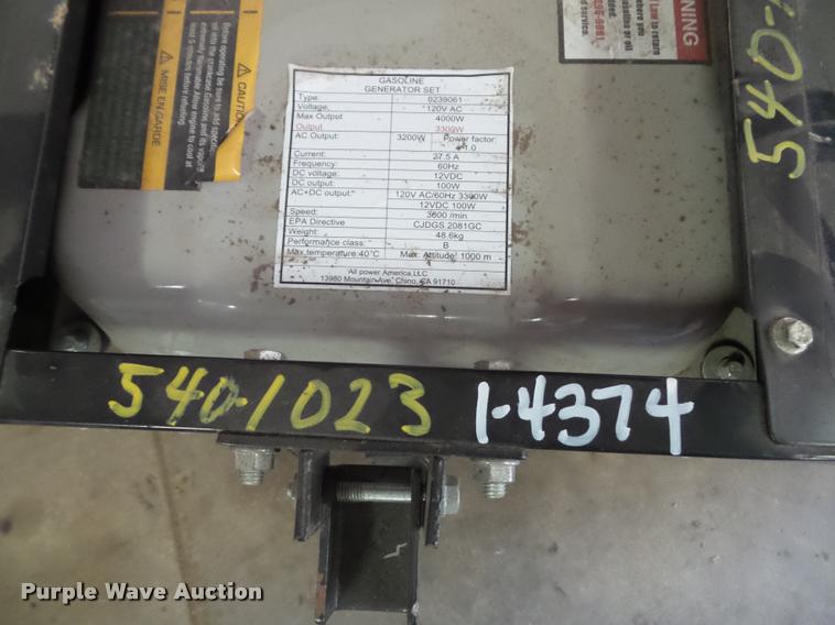 image for item BV9840 Rock River generator