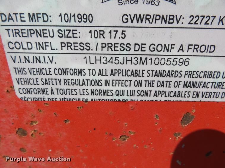 image for item DA4537 1991 Landoll 345-31 tilt deck equipment trailer