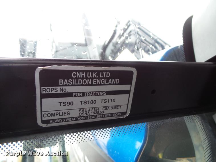 image for item J4772 2003 New Holland TS100 tractor