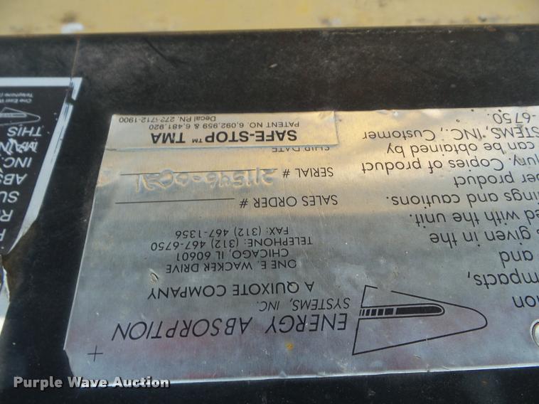 image for item J5076 2003 Energy Absorption Systems Safe Stop TMA-180 crash attenuator