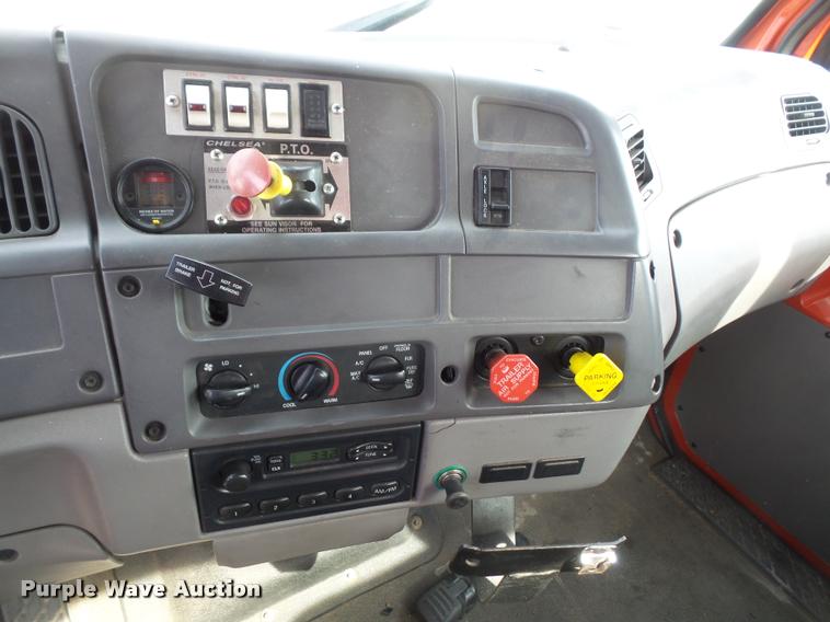 image for item K3670 1999 Sterling L9000 flatbed truck with crane