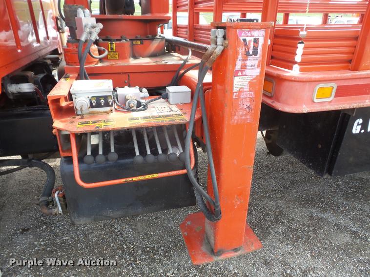 image for item K3670 1999 Sterling L9000 flatbed truck with crane