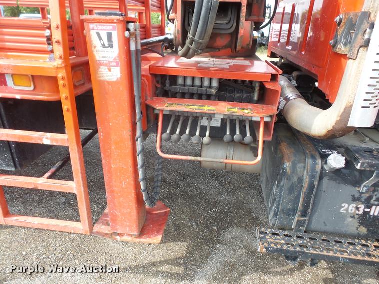 image for item K3670 1999 Sterling L9000 flatbed truck with crane