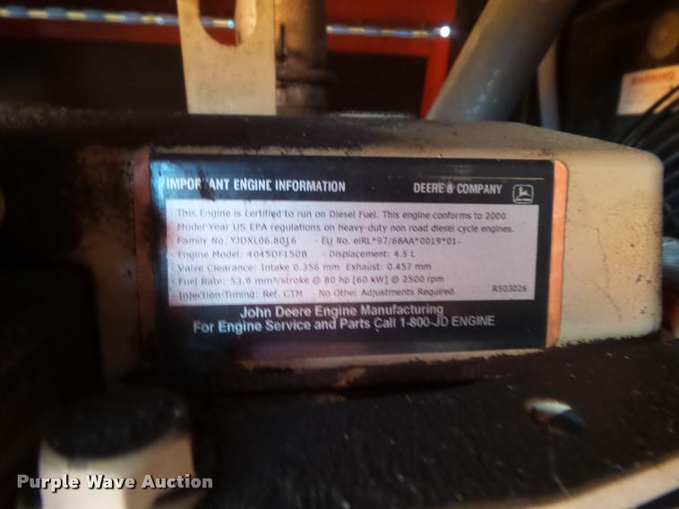 image for item L1627 2000 Sullivan D175Q6JD air compressor