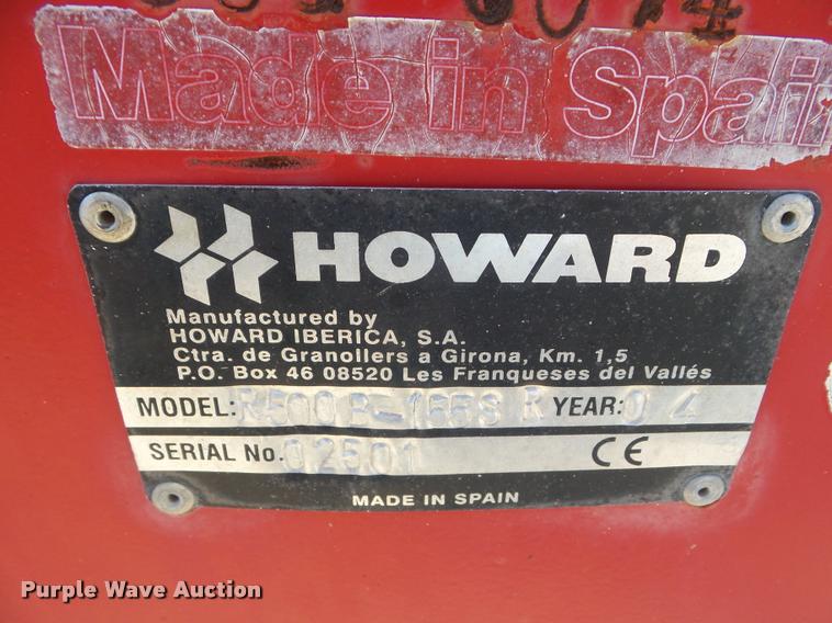 image for item L1653 2004 Howard R500B-155R rotovator