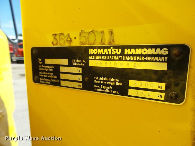 image for item L2660 2002 Komatsu WA75-3 wheel loader