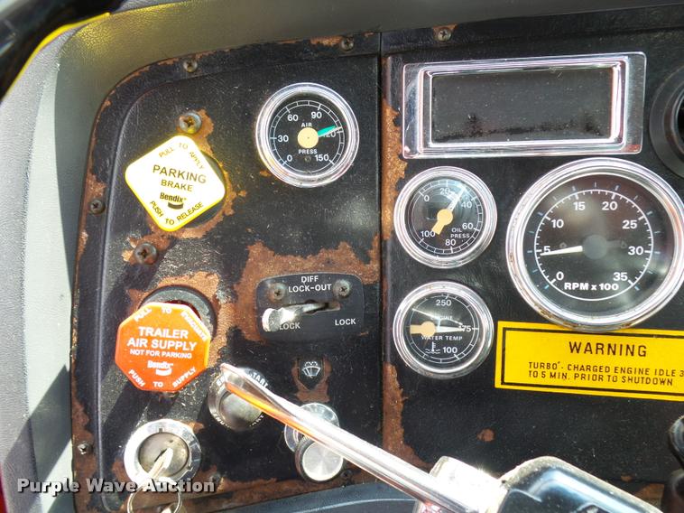 image for item L2673 1996 Ford LNT9000 flatbed truck