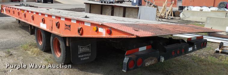 image for item L2677 1998 Landoll tilt deck equipment trailer