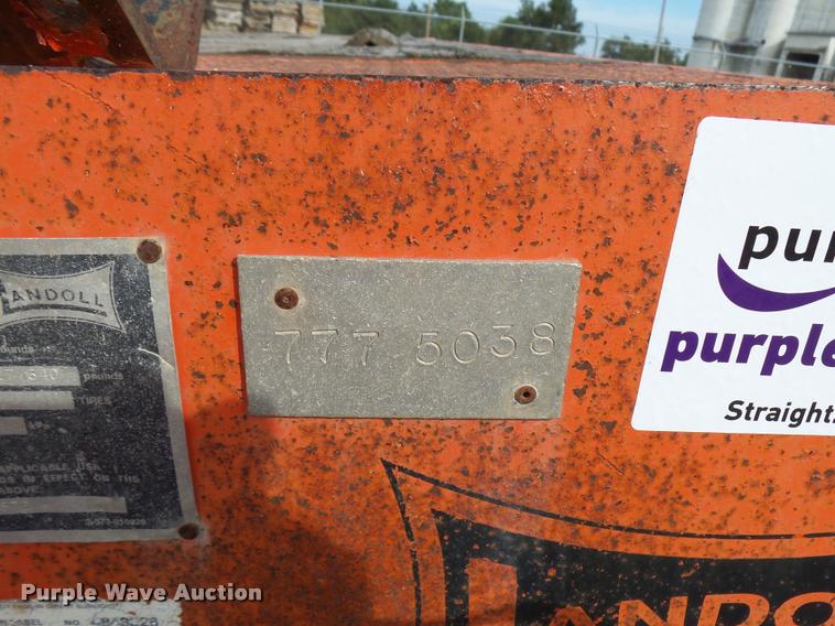 image for item L2677 1998 Landoll tilt deck equipment trailer