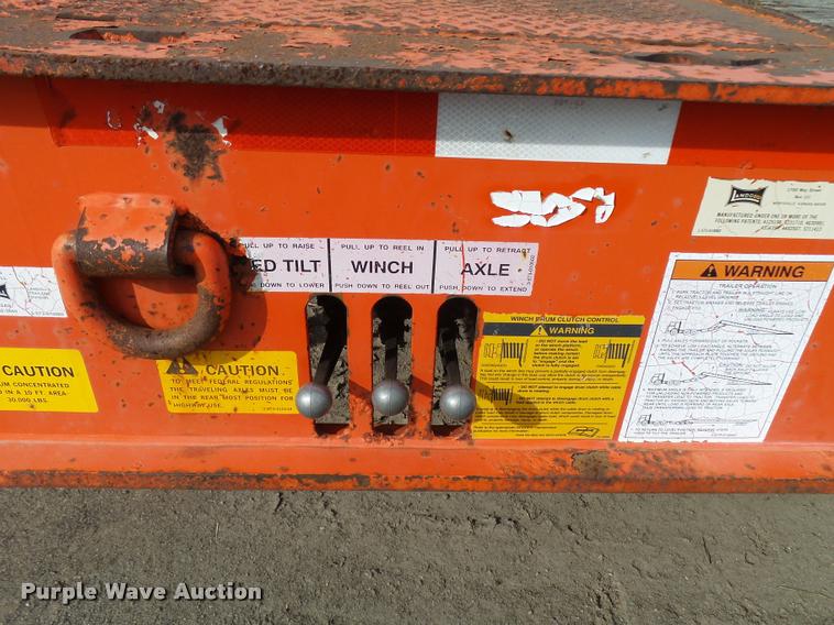 image for item L2677 1998 Landoll tilt deck equipment trailer