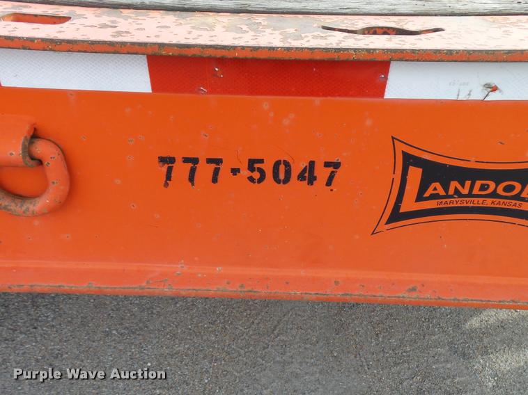 image for item L2678 1997 Landoll tilt deck equipment trailer