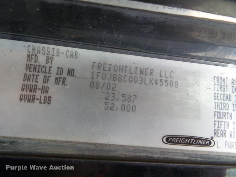 image for item DB3530 2003 Freightliner ST120 semi truck