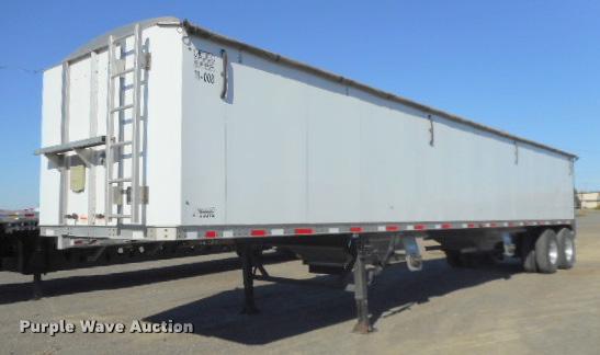 image for item G7489 2011 Aulick 4266GT2 double hopper bottom grain trailer