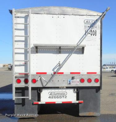 image for item G7489 2011 Aulick 4266GT2 double hopper bottom grain trailer