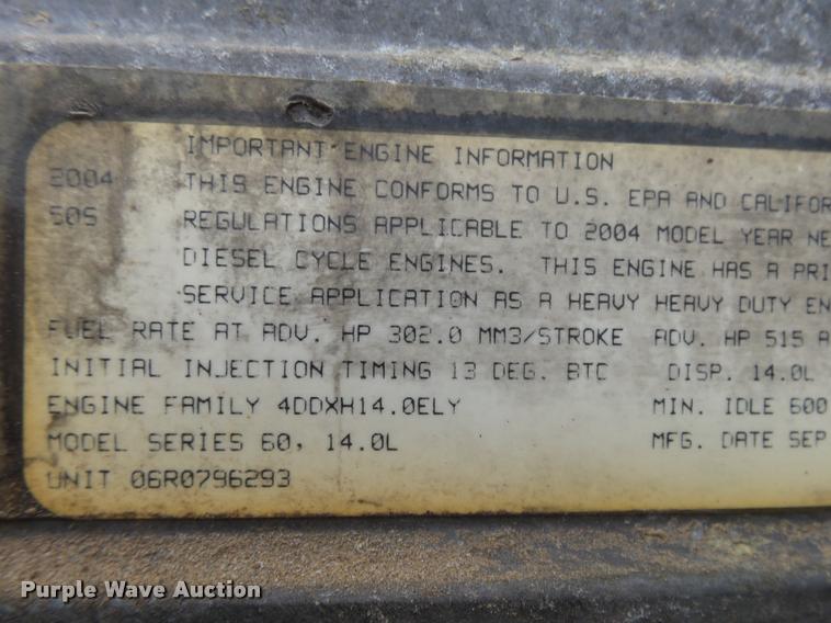 image for item K1141 2005 Freightliner Columbia semi truck