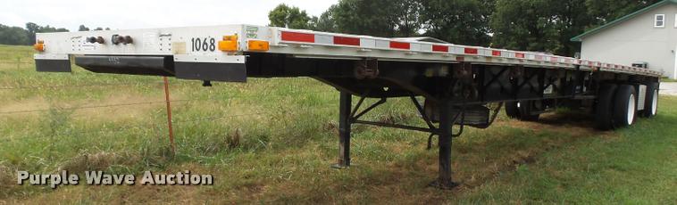 image for item K1976 2003 Transcraft Eagle II flatbed trailer