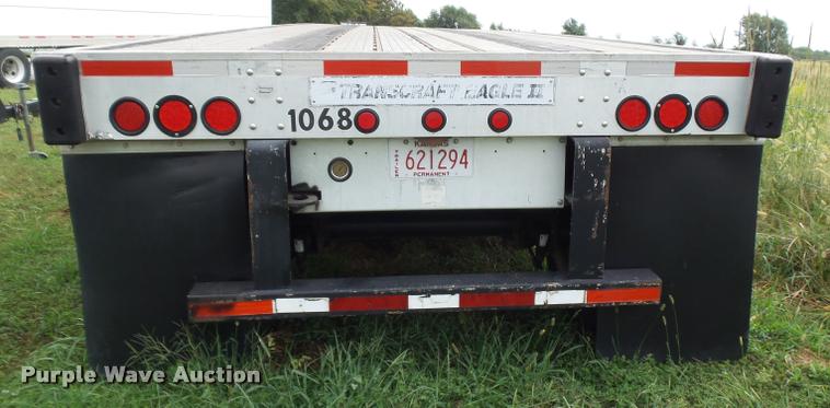 image for item K1976 2003 Transcraft Eagle II flatbed trailer