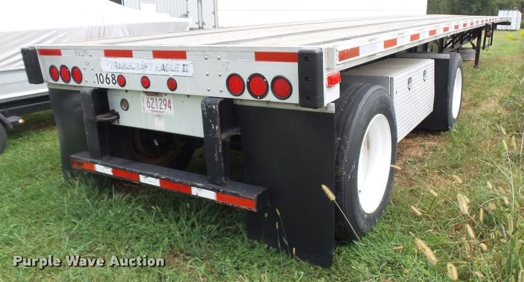 image for item K1976 2003 Transcraft Eagle II flatbed trailer