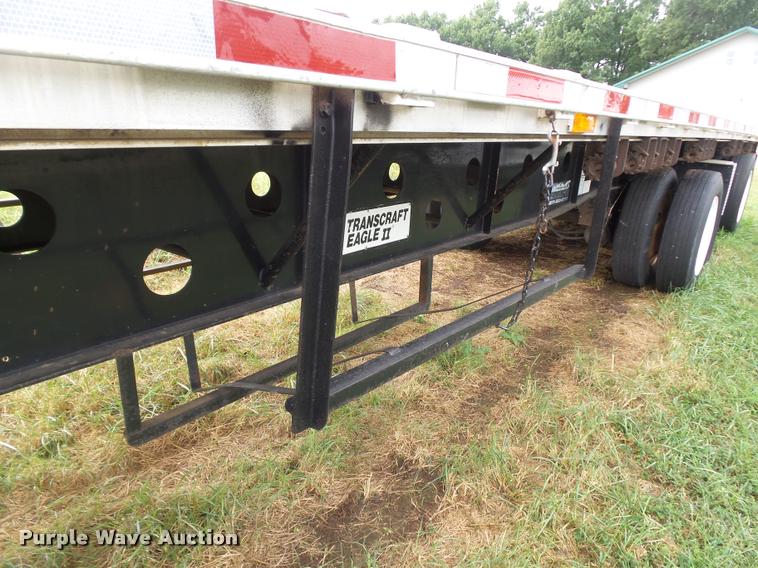 image for item K1976 2003 Transcraft Eagle II flatbed trailer