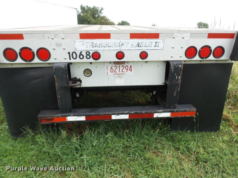 image for item K1976 2003 Transcraft Eagle II flatbed trailer