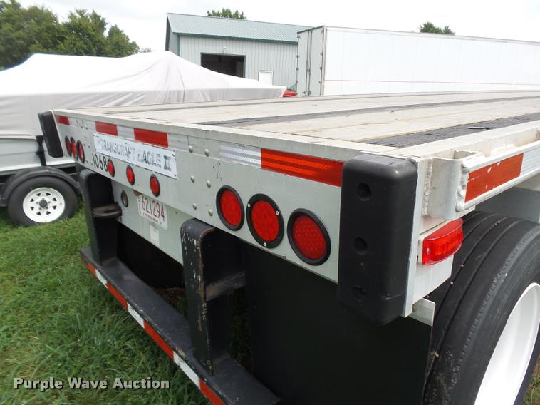 image for item K1976 2003 Transcraft Eagle II flatbed trailer
