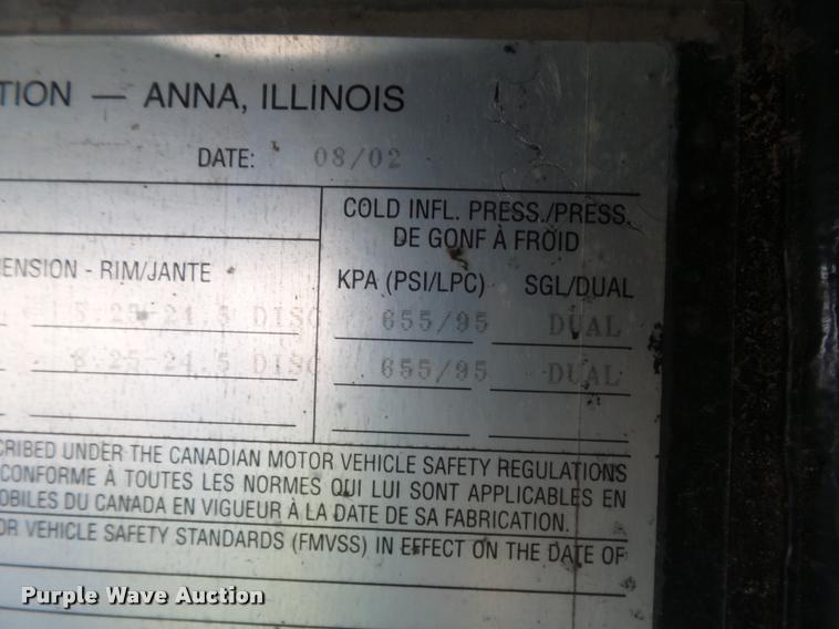 image for item K1976 2003 Transcraft Eagle II flatbed trailer