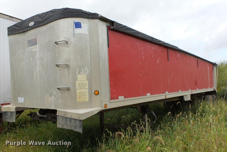 image for item K2059 1997 Travis 39FT end dump trailer