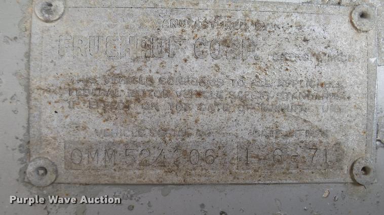 image for item K4047 1971 Fruehauf tank trailer