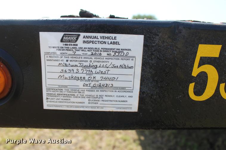 image for item L4802 1999 Doonan lowboy equipment trailer