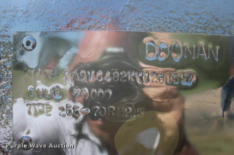 image for item L4802 1999 Doonan lowboy equipment trailer