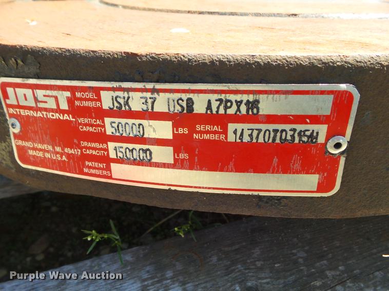 image for item L6994 Jost fifth wheel plate