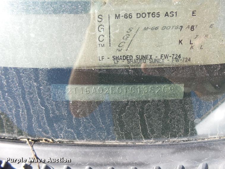 image for item L2729 1996 Toyota Corolla