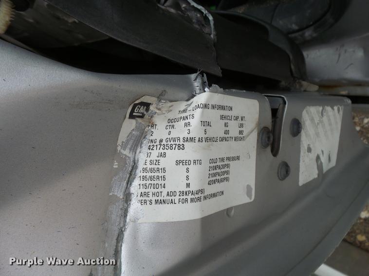 image for item L3263 2001 Pontiac Sunfire