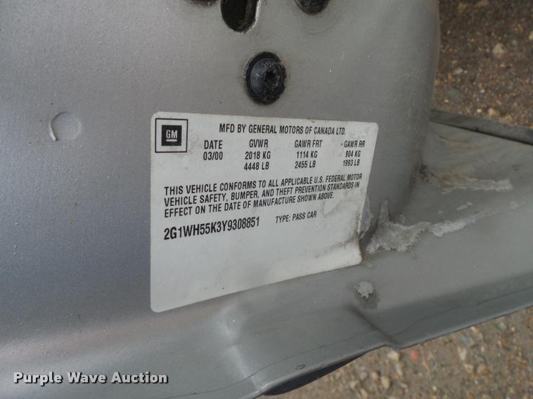 image for item L3266 2000 Chevrolet Impala