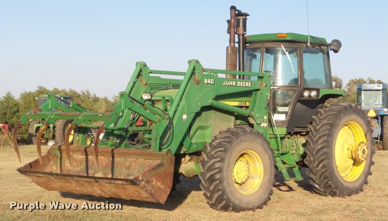 image for item DA4545 1987 John Deere 4650 MFWD tractor