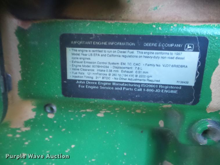 image for item DA4551 1998 John Deere 9600 combine