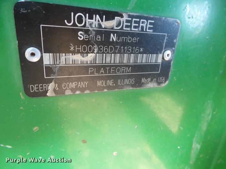 image for item DA4552 2005 John Deere 936D draper head
