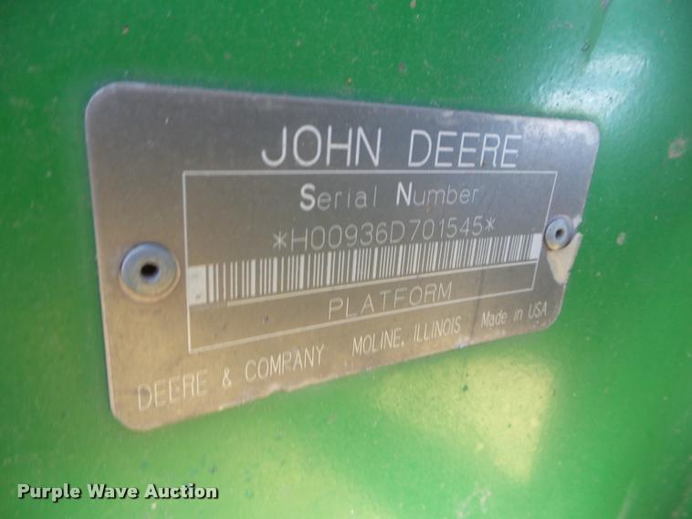 image for item DA4554 2003 John Deere 936D draper head