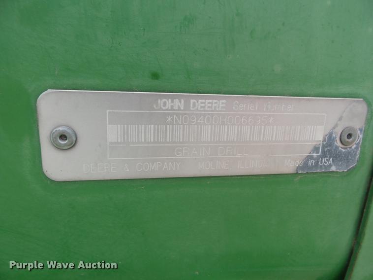 image for item DA4556 (5) John Deere 9400 grain drills