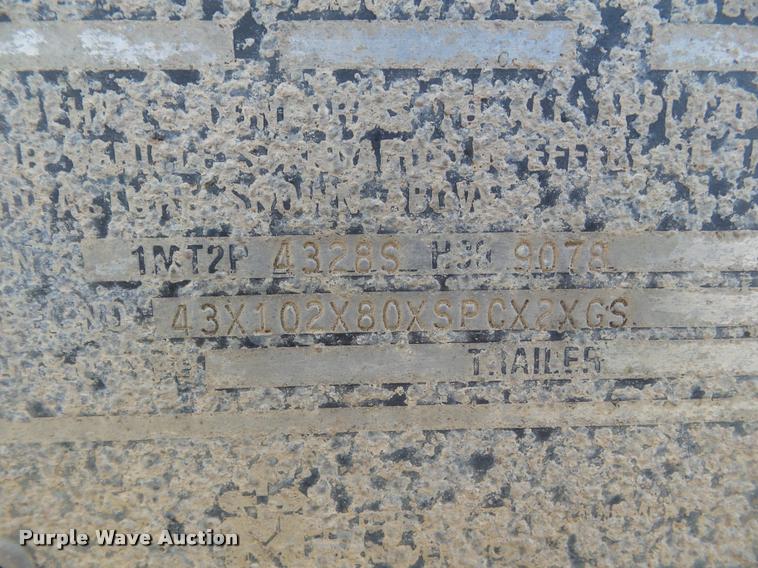 image for item DA4562 1995 Merritt double hopper grain trailer